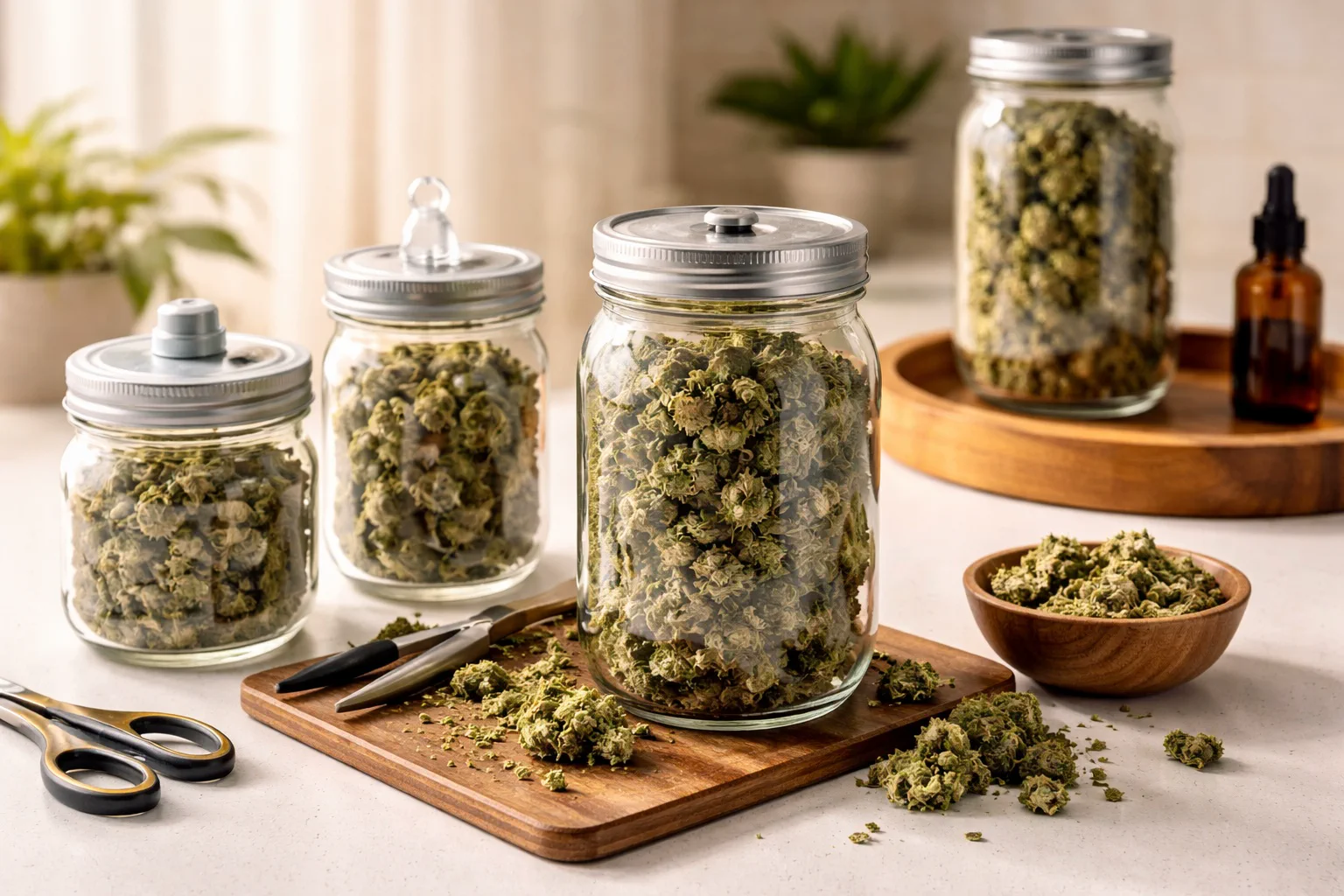 Compact cannabis canopy representing the guided ColaXpress reading path